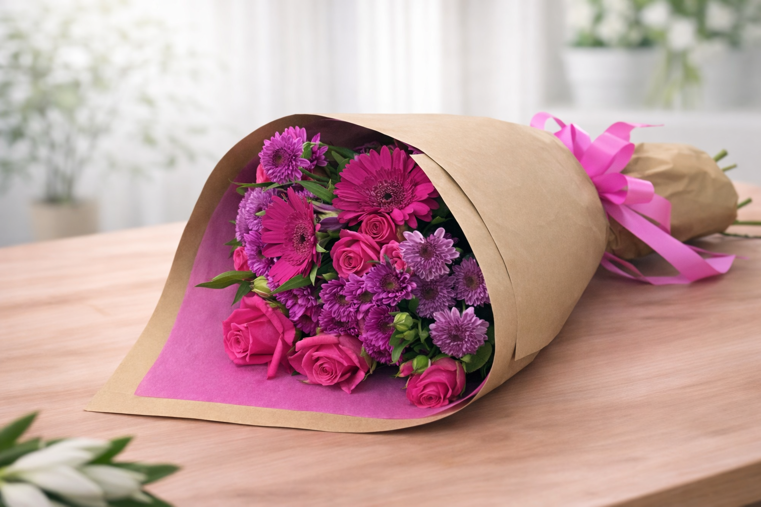 Seasonal Purple Bouquets