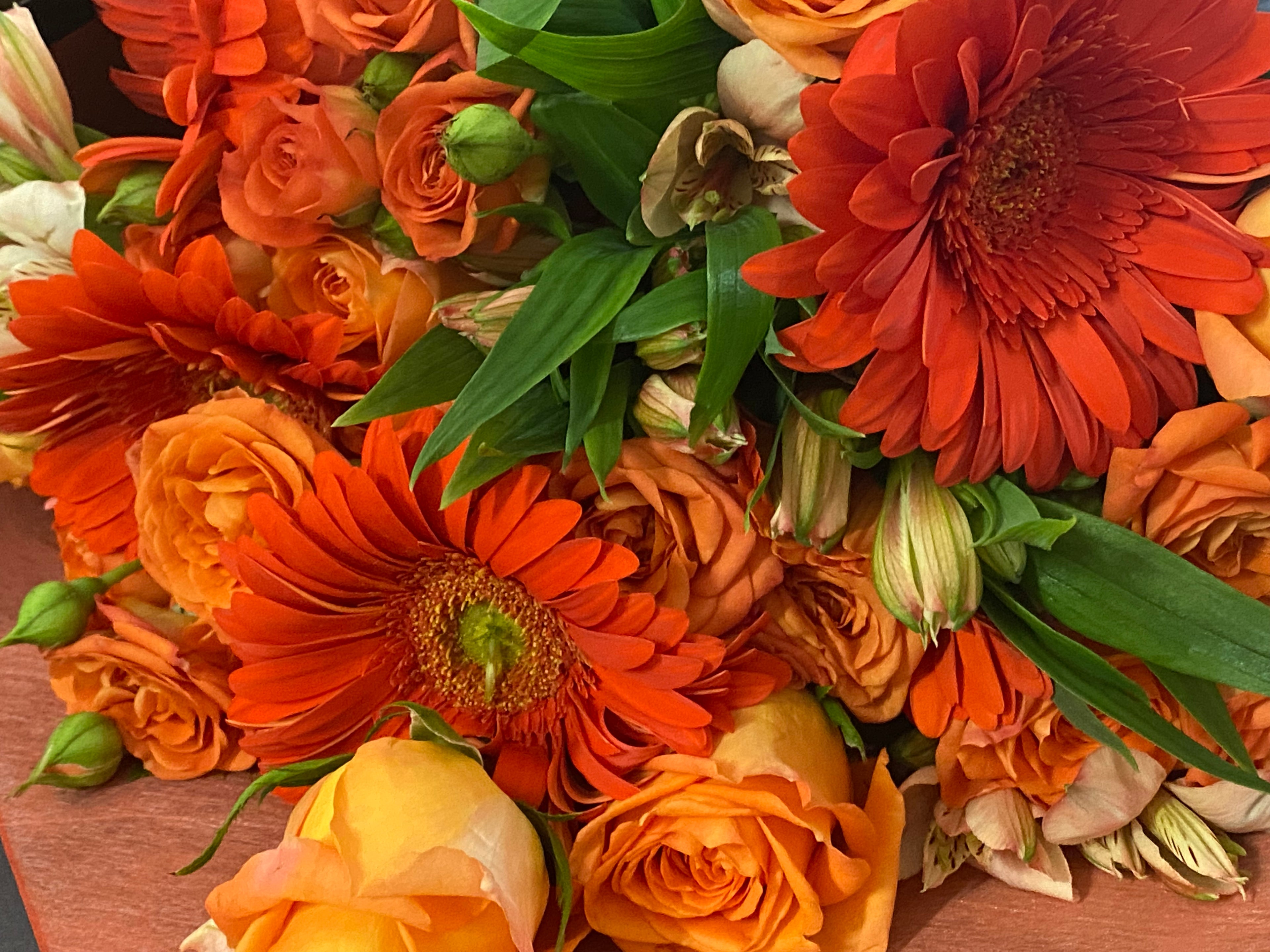 Seasonal Orange Bouquets