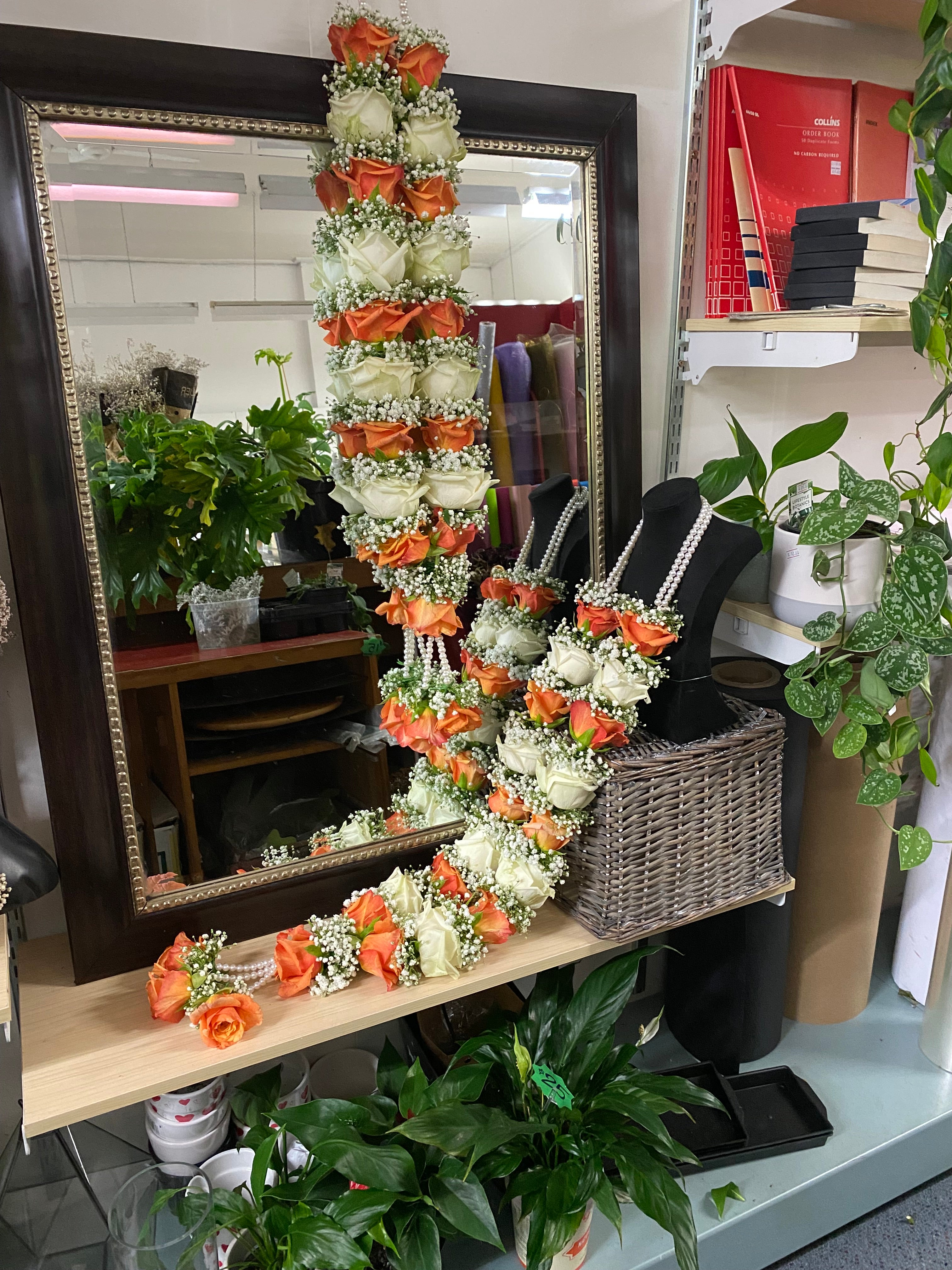 Orange & White